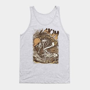 Vintage Surfer Skeleton by miskedesign Tank Top